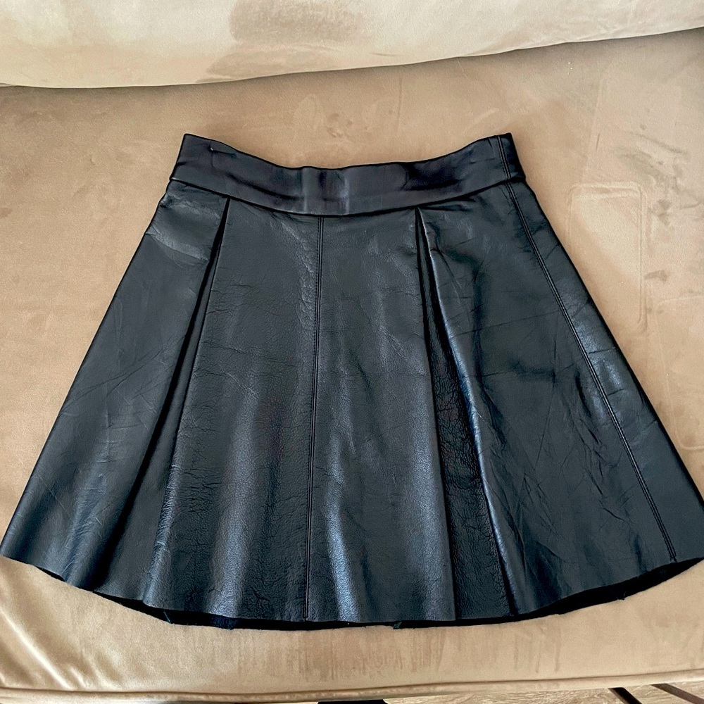 Reformation leather skirt